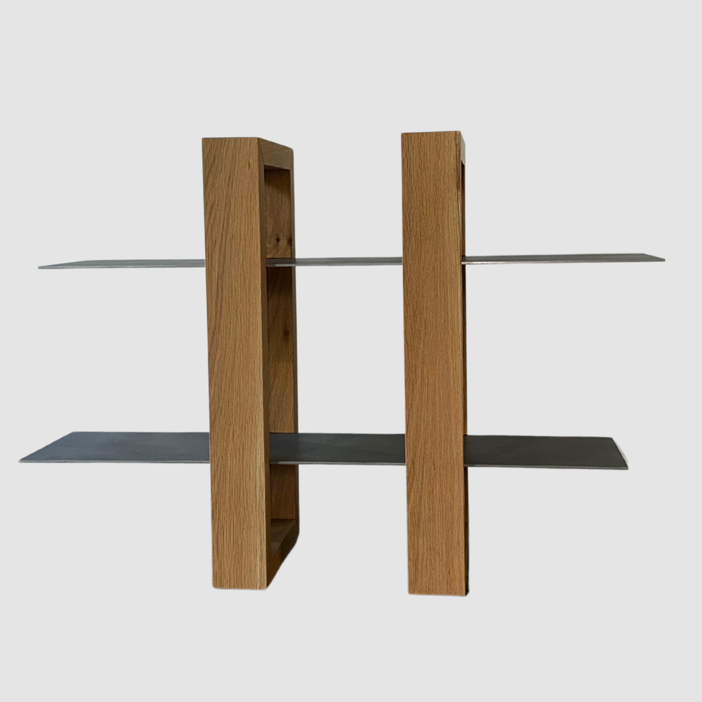 Oak & silverTouch Shelf