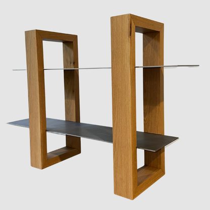 Oak & silverTouch Shelf