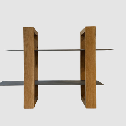 Oak & silverTouch Shelf