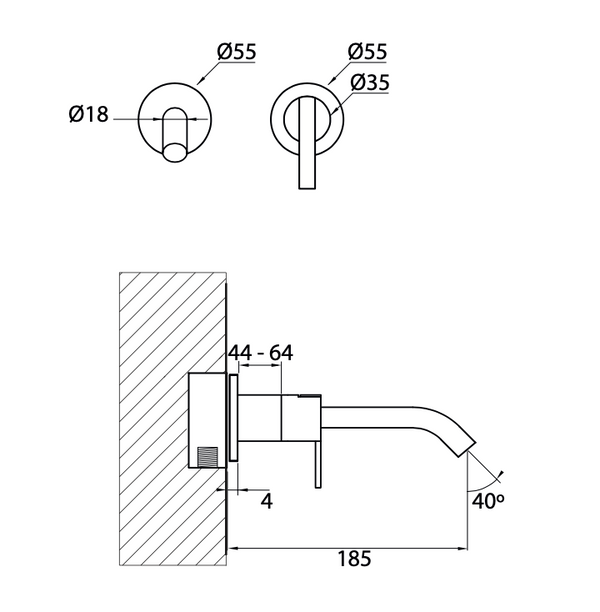 DO19 Wall Mounted Tap