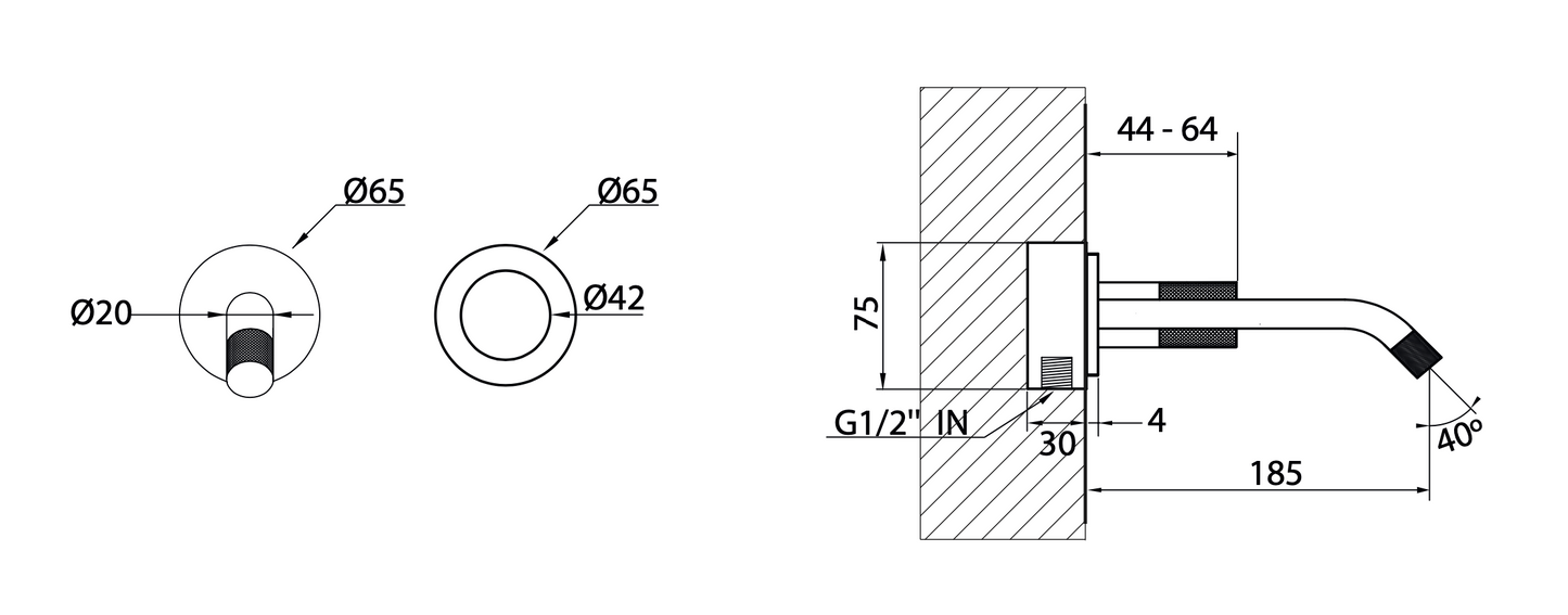 R219 Wall Mounted Tap