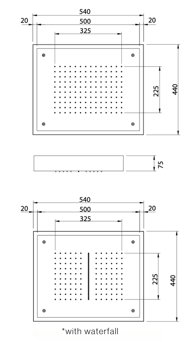 SH540 Ceiling Mounted Shower Head
