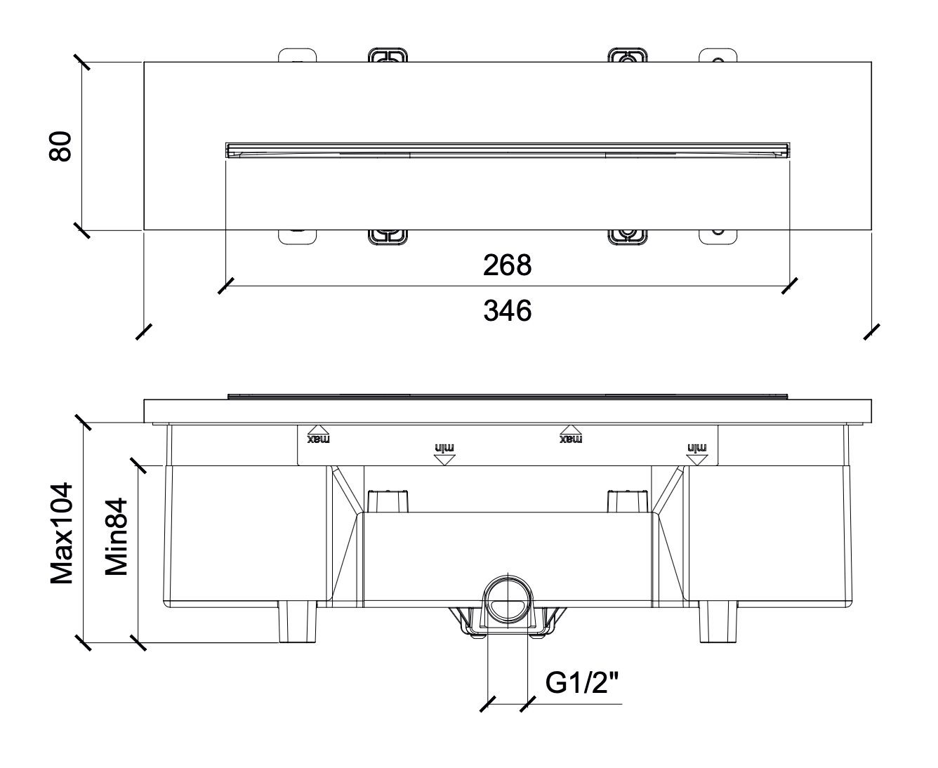 SHC77 Cascade Waterfall Shower