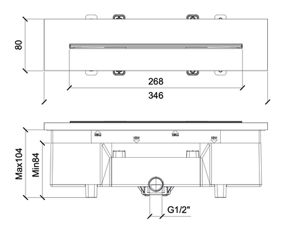 SHC77 Cascade Waterfall Shower